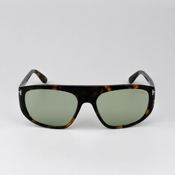 Tom Ford EDWARD-02 Sunglasses – Havana Green Photochromic | Model FT1002/S 52N - Picture 1 of 9
